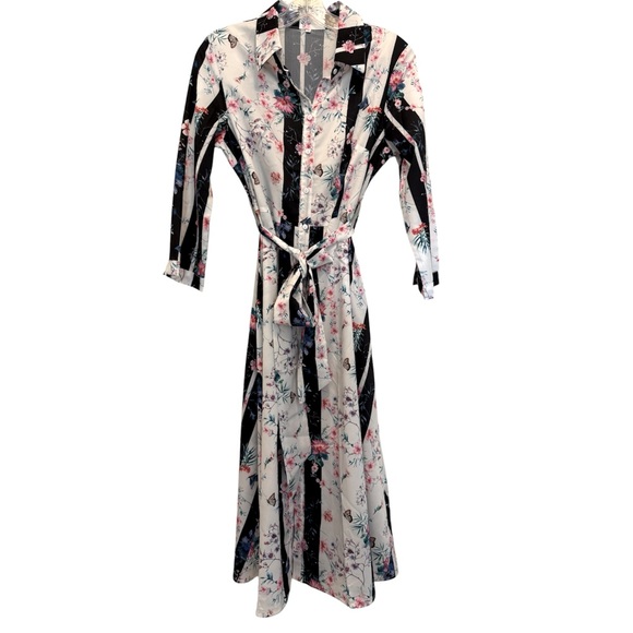 SHEIN Striped and Floral Print Dress - Picture 5 of 10